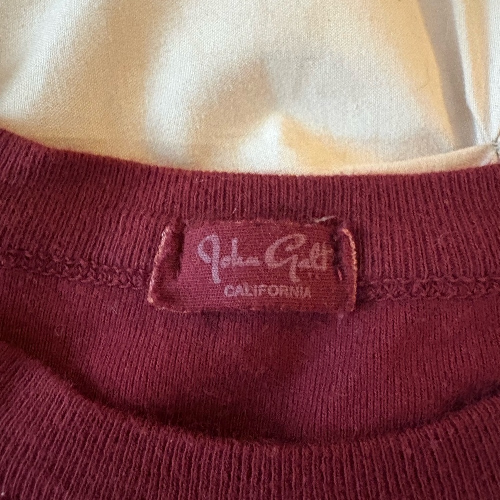 Brandy Melville Baby Tee - Deep Wine